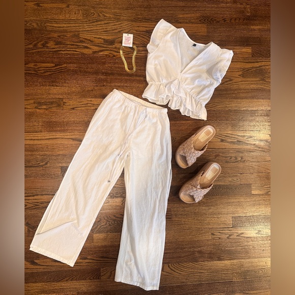 Amazon Pants - Two Piece White Set